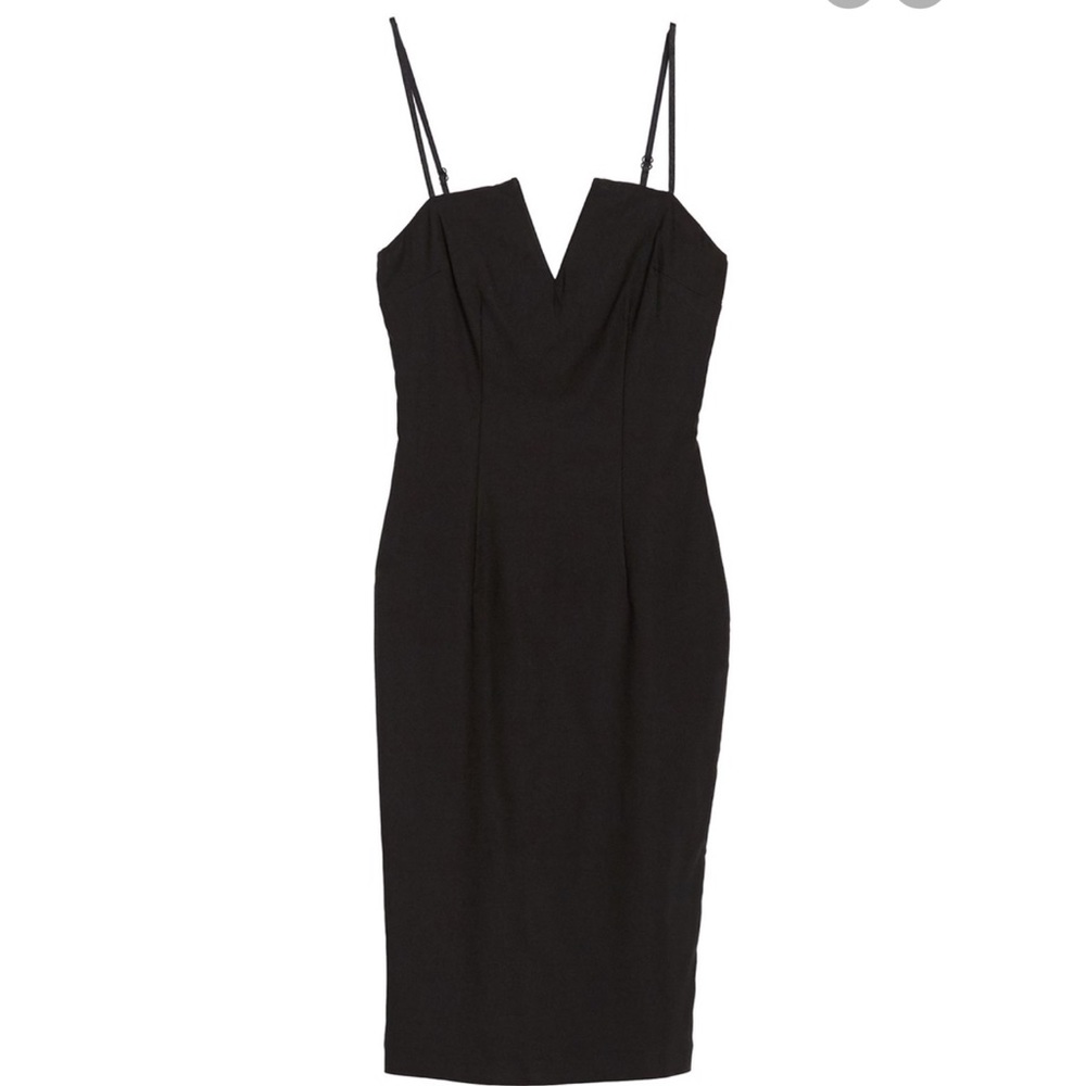 NWT, FAVLUX – Notched V-Neck Bodycon Dress